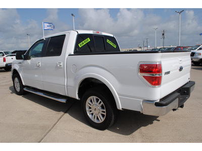 ford f 150 2010 white larait flex fuel 8 cylinders 2 wheel drive automatic with overdrive 77539