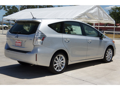 toyota prius v 2012 silver wagon five hybrid 4 cylinders front wheel drive automatic 78232