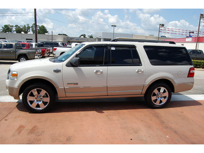 ford expedition el 2008 white suv king ranch gasoline 8 cylinders 4 wheel drive automatic with overdrive 77706