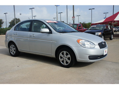 hyundai accent 2010 silver sedan gls gasoline 4 cylinders front wheel drive automatic 77471