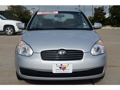 hyundai accent 2010 silver sedan gls gasoline 4 cylinders front wheel drive automatic 77471