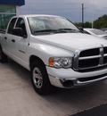 dodge ram 1500 2004 white pickup truck slt gasoline 8 cylinders rear wheel drive automatic 76234