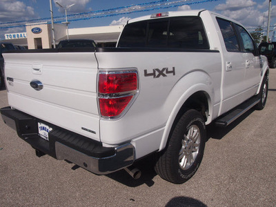 ford f 150 2012 white lariat flex fuel 8 cylinders 4 wheel drive automatic 77375