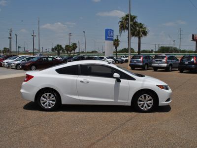 honda civic 2012 white coupe lx gasoline 4 cylinders front wheel drive 5 speed manual 77099