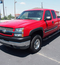 chevrolet silverado 2500 2003 red ls gasoline 8 cylinders 4 wheel drive automatic 76234