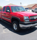 chevrolet silverado 2500 2003 red ls gasoline 8 cylinders 4 wheel drive automatic 76234