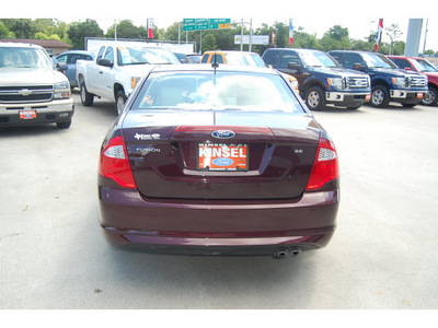 ford fusion 2011 maroon sedan se gasoline 4 cylinders front wheel drive automatic with overdrive 77706