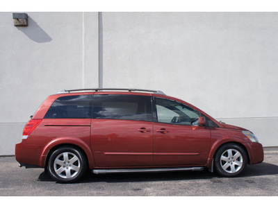 nissan quest 2004 red van 3 5 se gasoline 6 cylinders front wheel drive automatic 79407