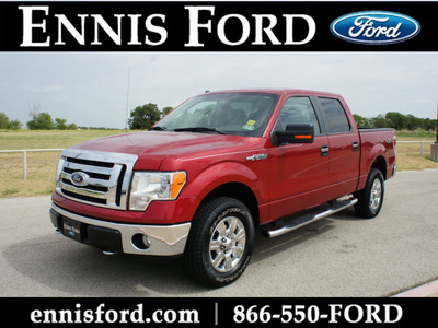 ford f 150 2009 dk  red xlt gasoline 8 cylinders 4 wheel drive automatic 75119