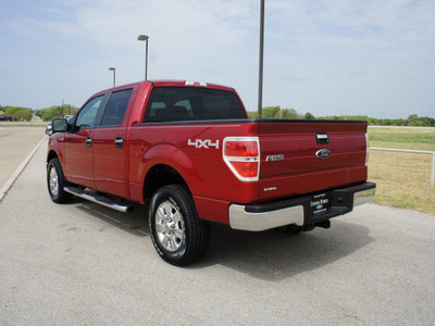 ford f 150 2009 dk  red xlt gasoline 8 cylinders 4 wheel drive automatic 75119