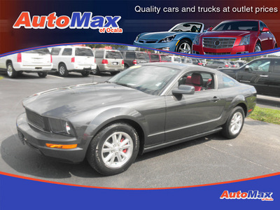 ford mustang 2008 gray coupe v6 premium gasoline 6 cylinders rear wheel drive automatic 34474