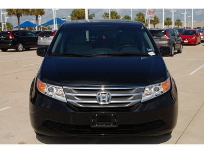 honda odyssey 2011 black van ex l w navi gasoline 6 cylinders front wheel drive automatic with overdrive 77065