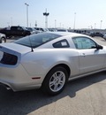 ford mustang 2013 silver coupe gasoline 6 cylinders rear wheel drive 6 speed automatic 77388