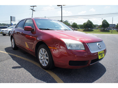 mercury milan 2007 vivid red sedan v6 gasoline 6 cylinders front wheel drive automatic 07724