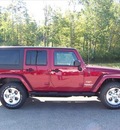 jeep wrangler unlimited 2013 red suv sahara gasoline 6 cylinders 4 wheel drive automatic 44024