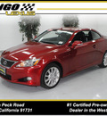 lexus is 250c 2010 red gasoline 6 cylinders rear wheel drive automatic 91731