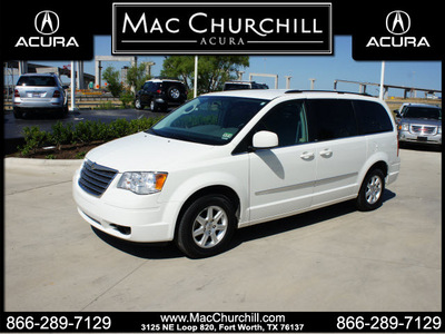 chrysler town and country 2010 white van touring gasoline 6 cylinders front wheel drive automatic 76137