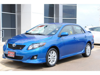 toyota corolla 2010 blue sedan s gasoline 4 cylinders front wheel drive automatic 77802