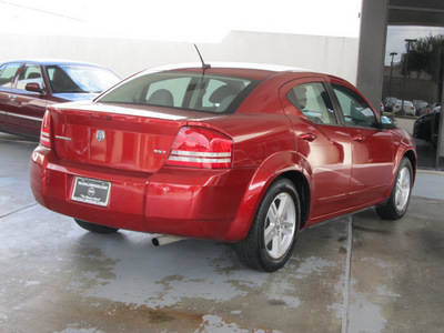 dodge avenger 2008 red sedan sxt gasoline 4 cylinders front wheel drive automatic with overdrive 77477