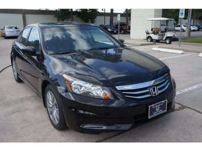 honda accord 2012 black sedan ex l gasoline 4 cylinders front wheel drive automatic 77339