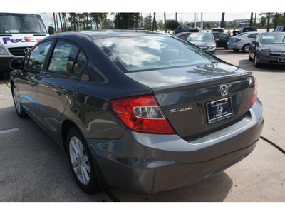 honda civic 2012 gray sedan ex gasoline 4 cylinders front wheel drive automatic 77339