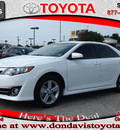 toyota camry 2012 white sedan se gasoline 4 cylinders front wheel drive automatic 76011
