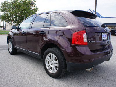 ford edge 2011 maroon se gasoline 6 cylinders front wheel drive automatic 75062