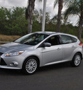 ford focus 2012 silver hatchback sel flex fuel 4 cylinders front wheel drive automatic 78550