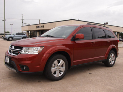 dodge journey 2012 orange sxt gasoline 4 cylinders front wheel drive automatic 76011