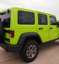 jeep wrangler unlimited 2013 green suv rubicon gasoline 6 cylinders 4 wheel drive automatic 76011