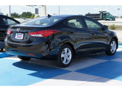 hyundai elantra 2013 black sedan gls gasoline 4 cylinders front wheel drive automatic 77094