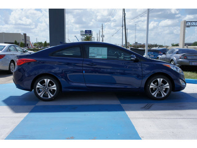 hyundai elantra coupe 2013 blue sedan se gasoline 4 cylinders front wheel drive automatic 77094