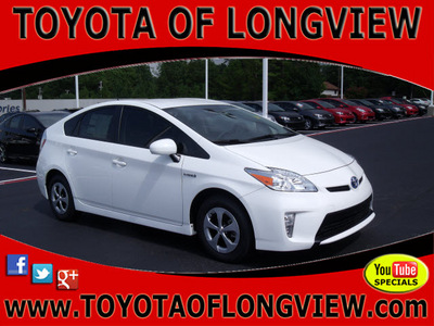 toyota prius 2012 white hatchback three hybrid 4 cylinders front wheel drive automatic 75604