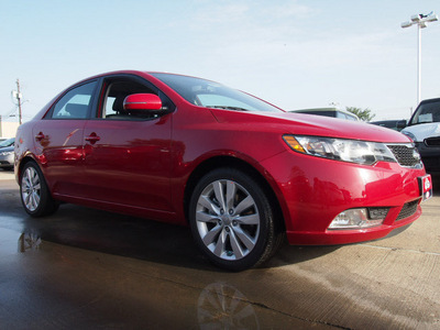 kia forte 2013 red sedan sx gasoline 4 cylinders front wheel drive 6 speed automatic 77034