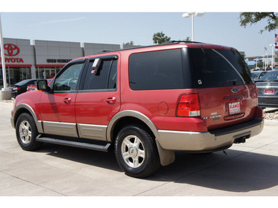ford expedition 2003 red suv eddie bauer gasoline 8 cylinders sohc rear wheel drive automatic with overdrive 78232