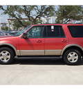 ford expedition 2003 red suv eddie bauer gasoline 8 cylinders sohc rear wheel drive automatic with overdrive 78232