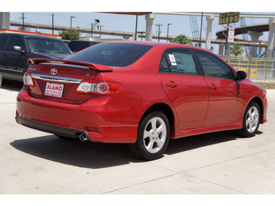 toyota corolla 2012 red sedan s gasoline 4 cylinders front wheel drive automatic 78232