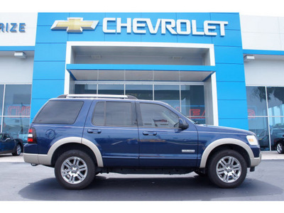 ford explorer 2007 dk  blue suv eddie bauer gasoline 6 cylinders rear wheel drive automatic 33177