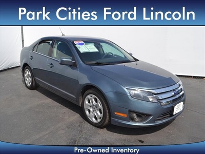 ford fusion 2011 blue sedan se gasoline 4 cylinders front wheel drive automatic 75235