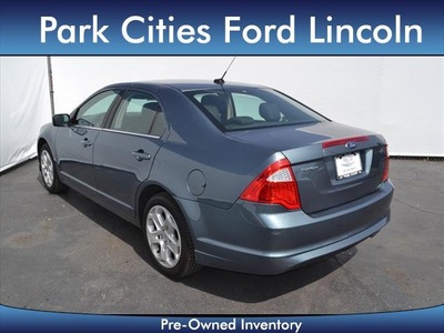ford fusion 2011 blue sedan se gasoline 4 cylinders front wheel drive automatic 75235