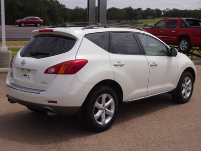 nissan murano 2009 off white suv sl gasoline 6 cylinders front wheel drive automatic with overdrive 77859