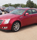 cadillac cts 2009 red sedan 3 6l v6 gasoline 6 cylinders rear wheel drive automatic with overdrive 77859
