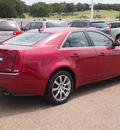 cadillac cts 2009 red sedan 3 6l v6 gasoline 6 cylinders rear wheel drive automatic with overdrive 77859