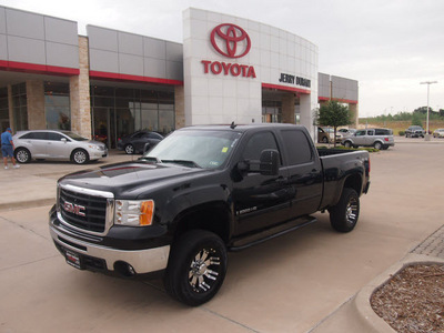 gmc sierra 2500hd 2008 black sle1 gasoline 8 cylinders 4 wheel drive automatic 76049