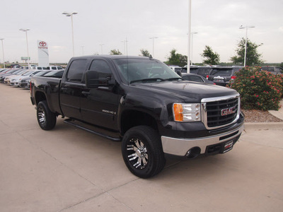 gmc sierra 2500hd 2008 black sle1 gasoline 8 cylinders 4 wheel drive automatic 76049