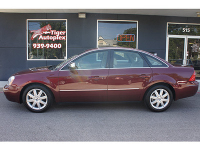 ford five hundred 2005 maroon sedan limited gasoline 6 cylinders front wheel drive automatic 76513
