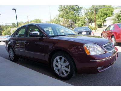 ford five hundred 2005 maroon sedan limited gasoline 6 cylinders front wheel drive automatic 76513