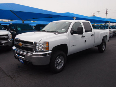 chevrolet silverado 2500 2013 white work truck gasoline 8 cylinders 2 wheel drive automatic 75234