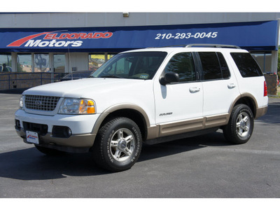 ford explorer 2002 white suv eddie bauer gasoline 8 cylinders rear wheel drive automatic with overdrive 78217