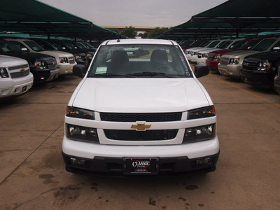 chevrolet colorado 2012 white work truck gasoline 4 cylinders 2 wheel drive automatic 76051